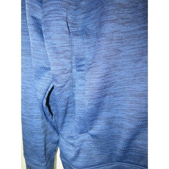 adidas CF2765 290 Men's Sz XL Blue/Black Team Issue 1/4 Zip Long Sleeve Jacket - Picture 4 of 4